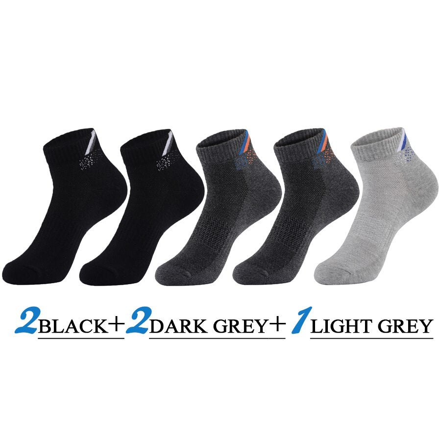 5 Pairs/Lot Mens Running Socks Casual Outdoor Sports Cotton Orange Red Stripes Compression Black 15 Styles Travel Hot Sale 2023