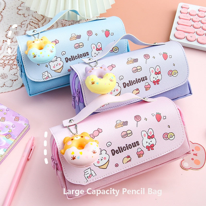 School Supplies Kawaii Stationery School Pencil Cases for Girls Bags Pens Cute Korean Stationery Holsters Supply Store Aesthetic