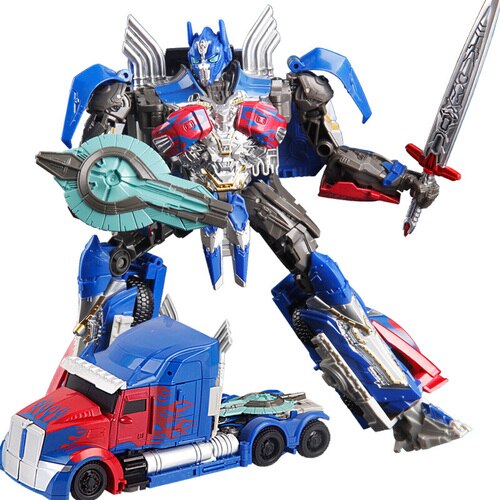 Megaman Transformers Leader&#39;s Challenge Alloy Megatron Optimus Prime Bumblebee Drift Crossbolt Iron Fist Steel Cable Kids Gift