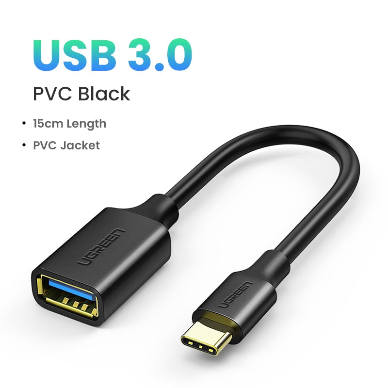 UGREEN USB C to USB 3.0 OTG Adapter USB Type-C OTG Data Cable Connector for Samsung GalaxyS 10 MacBook Pro 2019 USB C Adapter