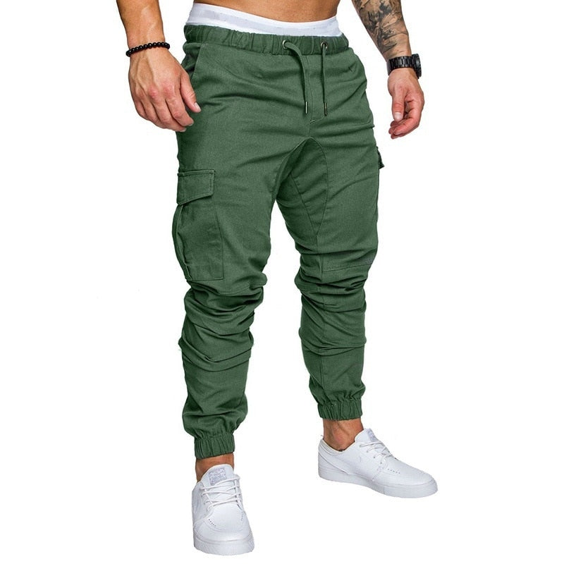 Casual Men Pants Fashion Big Pocket Hip Hop Harem Pants Quality Outwear Sweatpants Soft Mens Joggers Men's Trousers pantalones