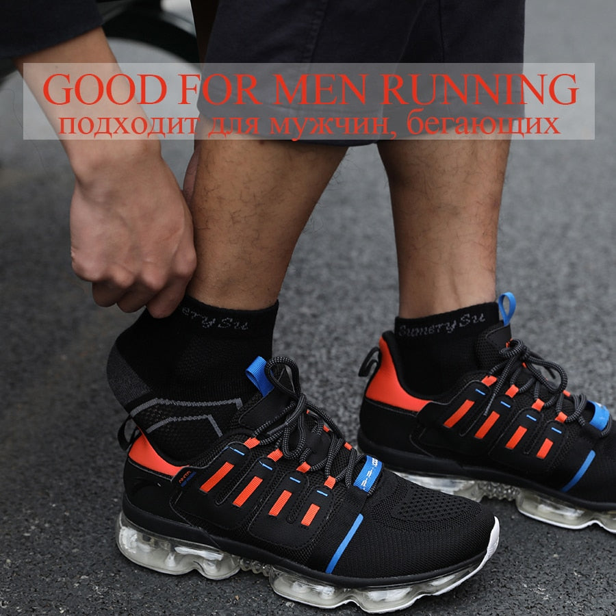 5 Pairs/Lot Mens Running Socks Casual Outdoor Sports Cotton Orange Red Stripes Compression Black 15 Styles Travel Hot Sale 2023