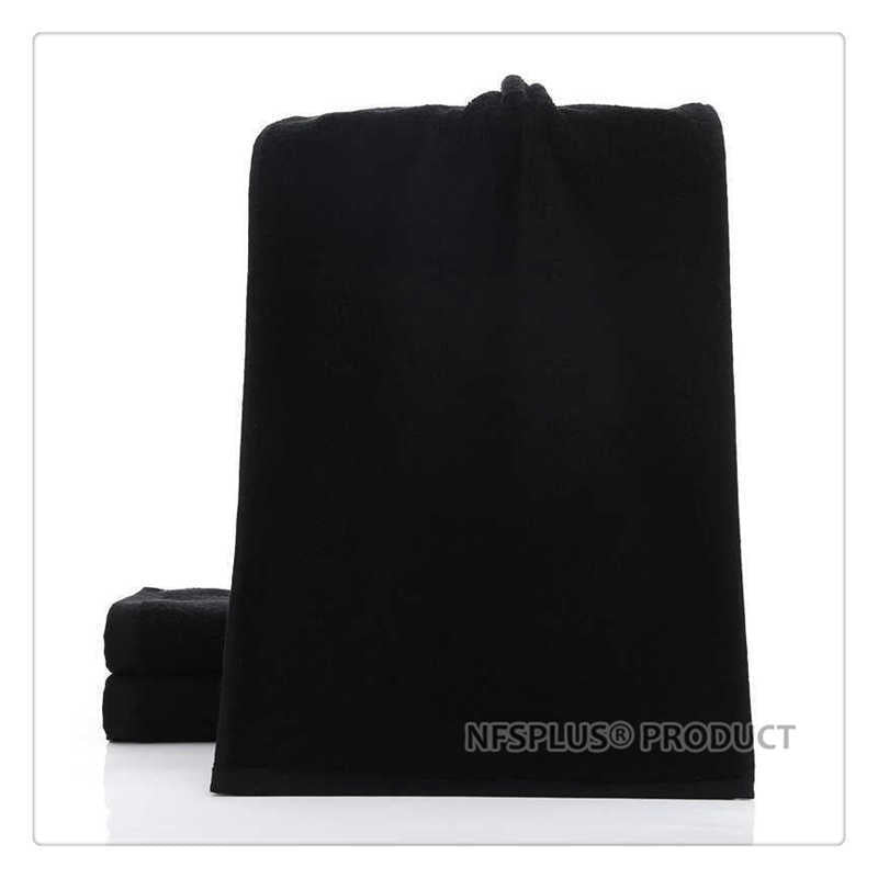 Daily Terry Face Towel For Bathroom 35x75cm 100% Cotton Thicken Black White Hand Bath Towels Washcloth For Travel Sport SPA Gym