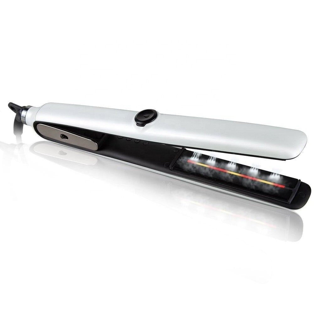 Steam Hair Straightener Ceramic Coating Plates LCD Display Flat Iron MCH Heating Hair Styling Tools with Infrared Function Gifts