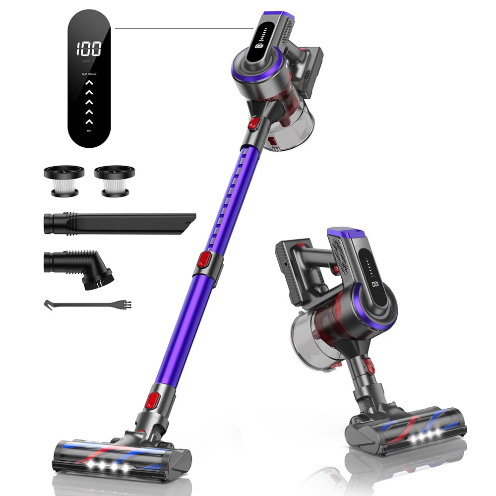 aspiradora 400W 33000Pa Powerful Cordless Vacuum Cleaner Wireless Handheld For Home Appliance with Touch Screen 55 Min Runtime