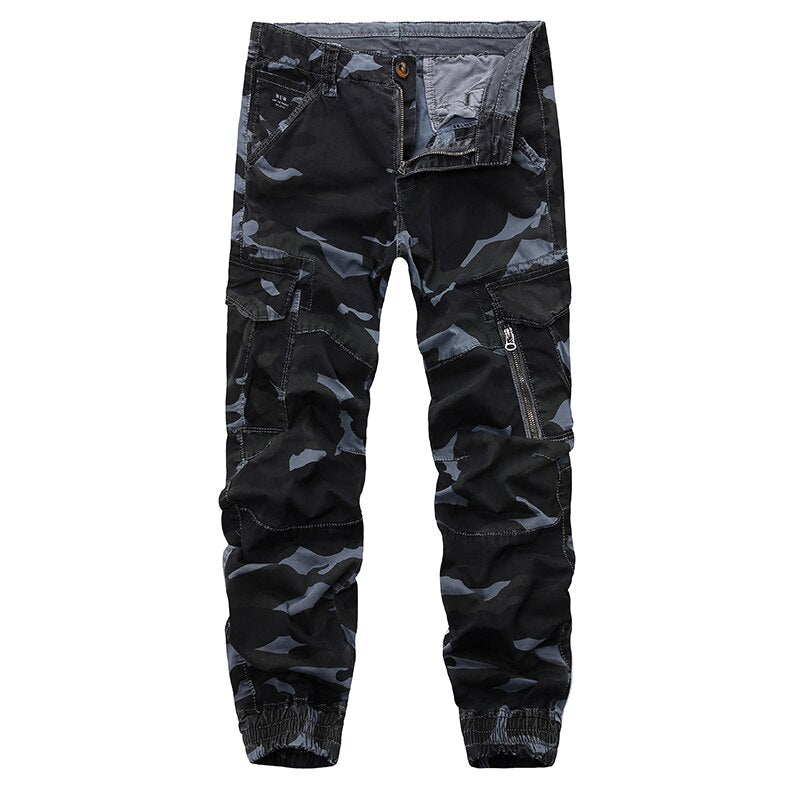 2023 New Brand Mens Cargo Pants Camouflage Men Streetwear Track Pant Military Pencil Pant Zipper Fly Casual Youth Joggers