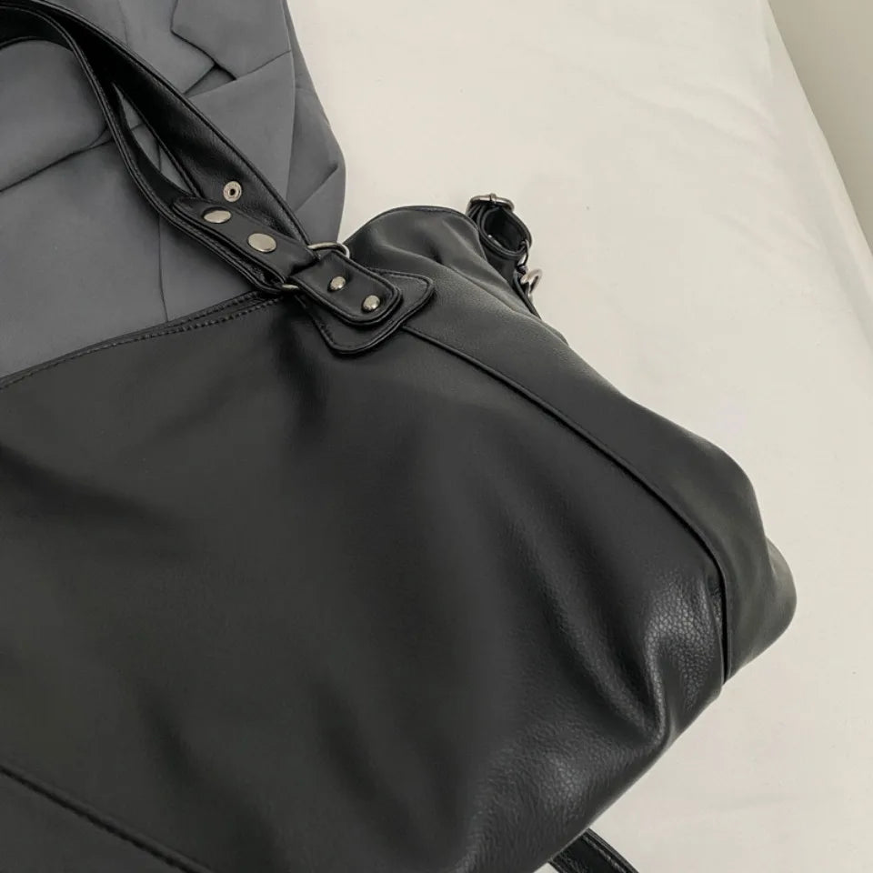 Female Hobo Handbag Large Capacity Shoulder Bags Big Stylsih Casual Tote Bag Ladies A4 Soft Leather Crossbody Bags Business Sac
