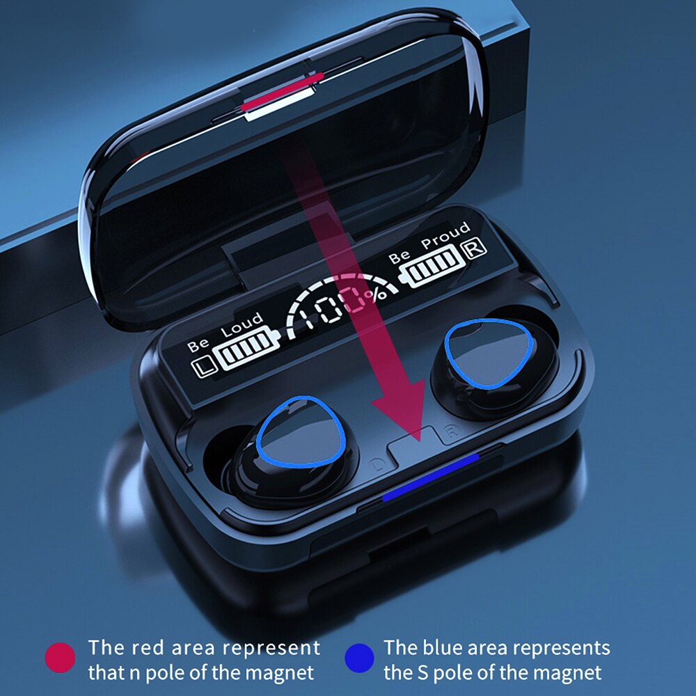 Hot Sell TWS BT5.1 Earphone Touch Control Wireless Earphones with LED Digital Display Earbuds Earphones