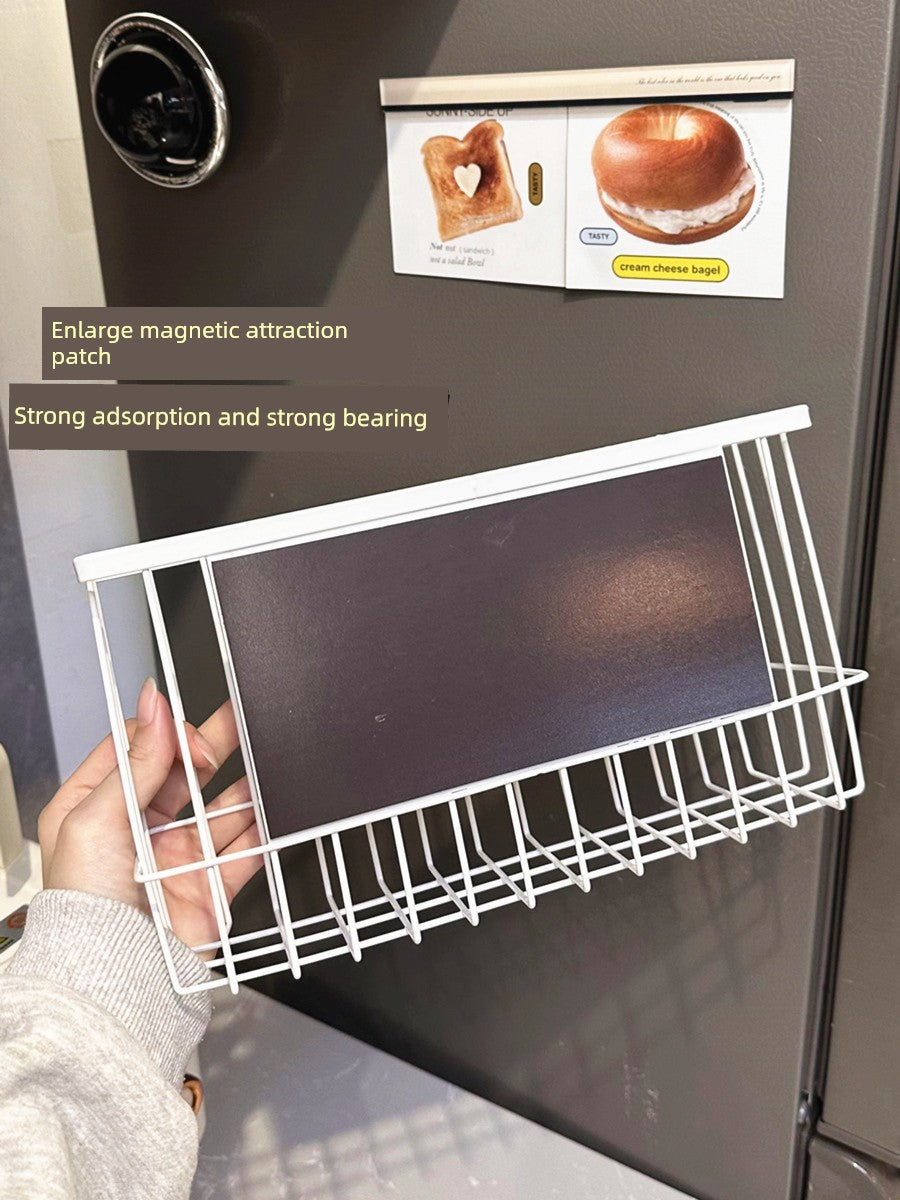 Magnetic Suction Side Sealing Clip Plastic Wrap Tissue Storage Rack