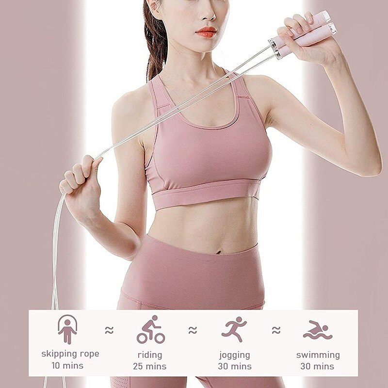 Cordless Speed Jump Rope Fitness Workout Adjustable Skipping Ropes Silicone Handle Ball Bearings For Weight Loss Men Women Kids