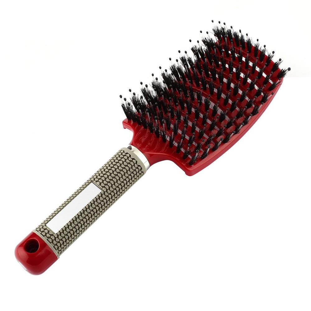 New Brush Hair Scalp Massage Comb Bristle&amp;Nylon Mixing Boar Women Wet Straight Curly Detangle Salon Hairdressing Styling Tools