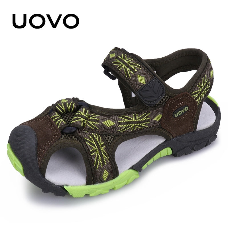 UOVO Foorwear 2022 Brand Summer Beach Sandals Boys And Girls Shoes Breathable Casual Sport Slippers Toddler #25-35