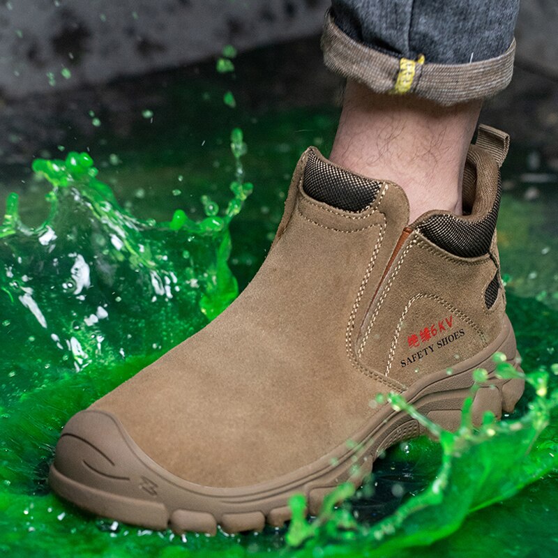 2023 Insulation 6kv Safety Shoes Men Wear-resistant Work Boots Indestructible Shoes Puncture-Proof Safety Boots Protective Shoes