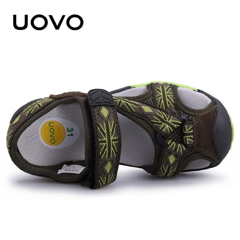 UOVO Foorwear 2022 Brand Summer Beach Sandals Boys And Girls Shoes Breathable Casual Sport Slippers Toddler #25-35