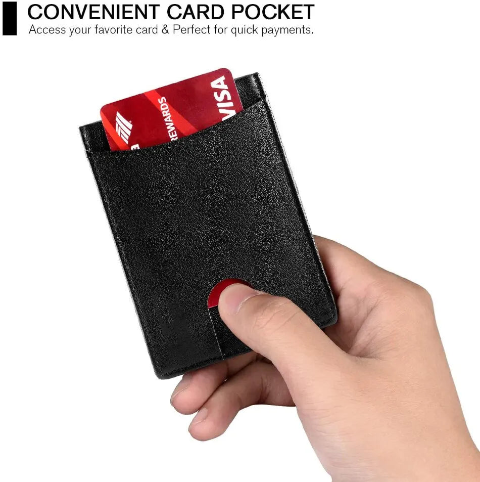 Rfid Carbon Fiber Men Wallets Card Holder Money Bag Slim Thin Mini Wallet Male Small Short Purse Black Walet Billfold Vallet