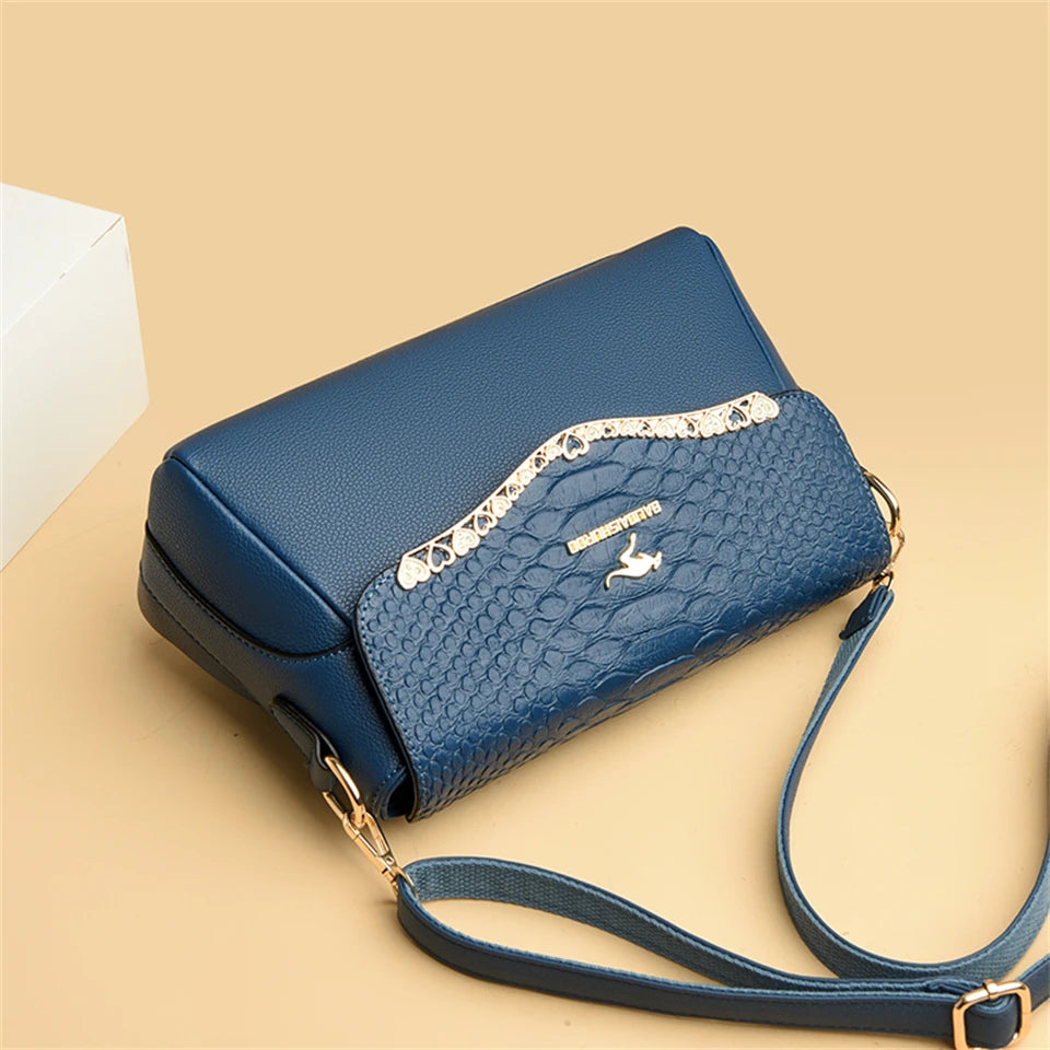 New Retro Purses and Handbags Women Bag High Quality Leather Shoulder Crossbody Bags Luxury Designer Ladies Casual Messenger Sac