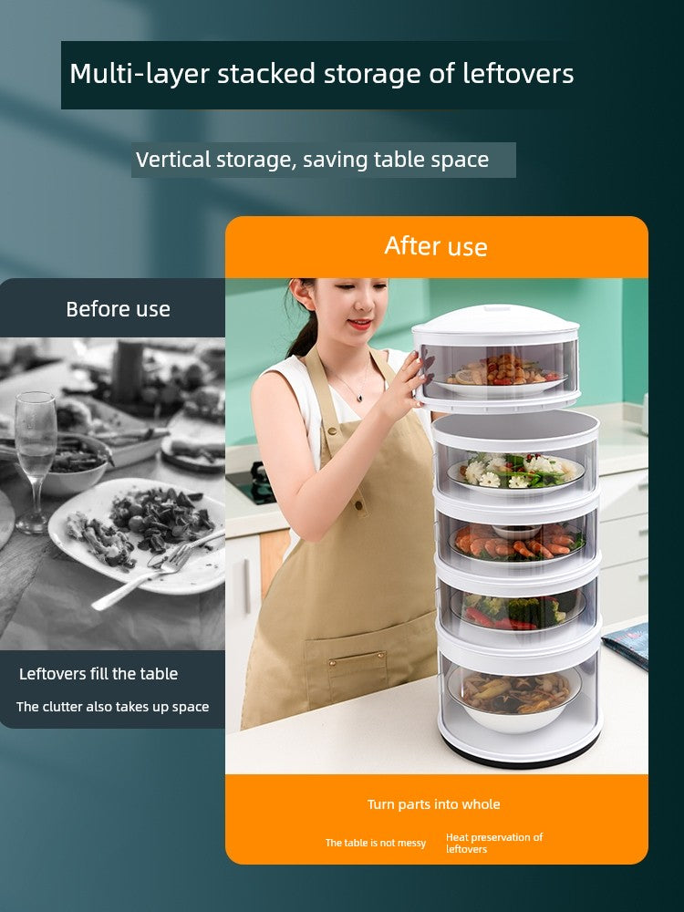 Multi-Layer Rice Dish Dishes Handy Gadget Kitchen Storage Rack