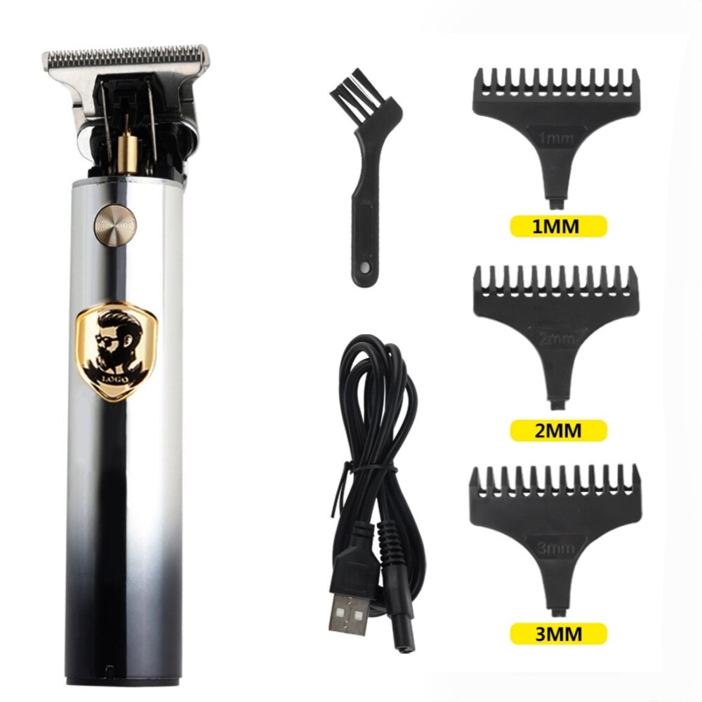 Direct Charge Hair Trimmer For Men Rechargeable Shaver Beard Barber Hair Electric T9 Cutting Machine Digital Display LCD Fader