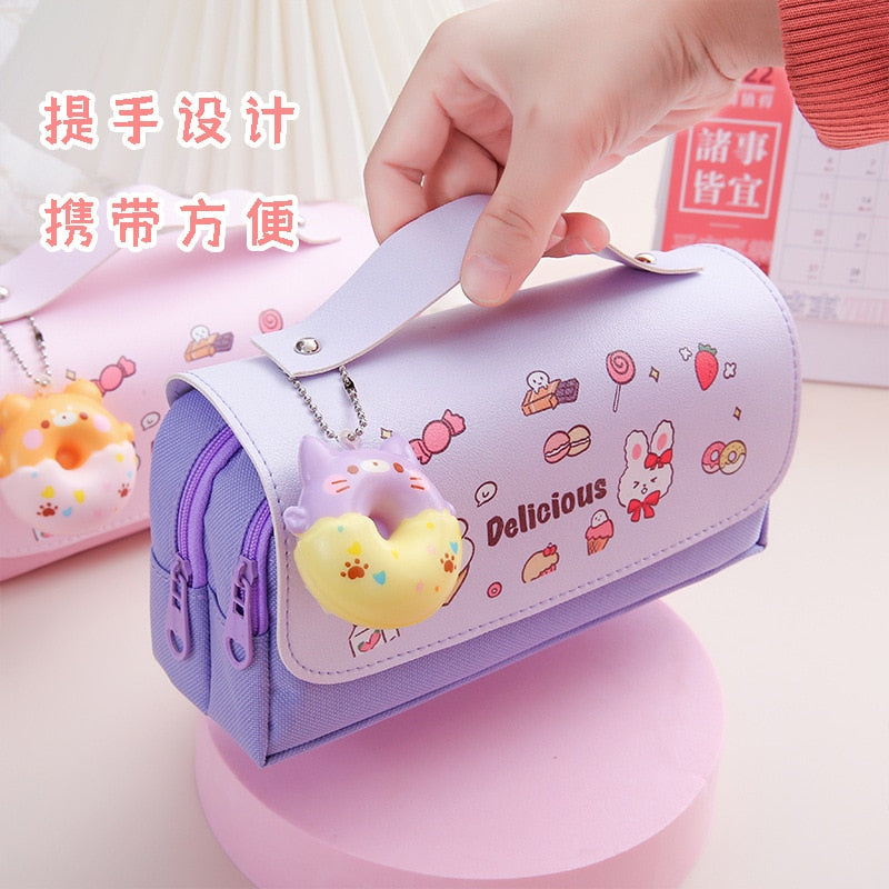 School Supplies Kawaii Stationery School Pencil Cases for Girls Bags Pens Cute Korean Stationery Holsters Supply Store Aesthetic