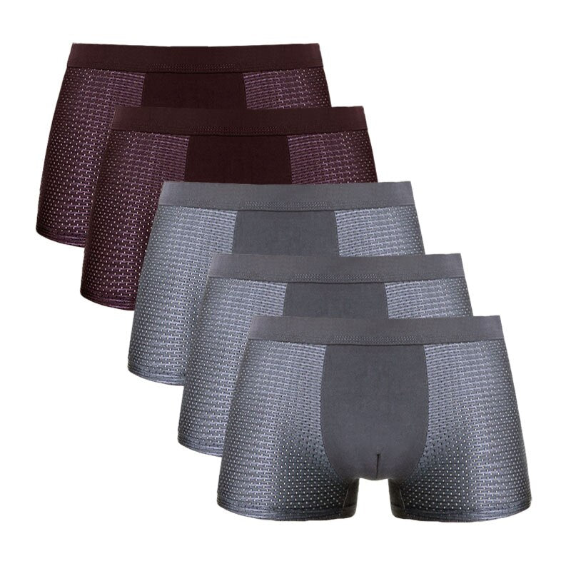 5PCS/Lot 8XL Mesh Hole Mens Underwear Boxers Men Boxer Underwear men Boxers for Men Underwear Boxer Shorts Men Boxers Men Pantis