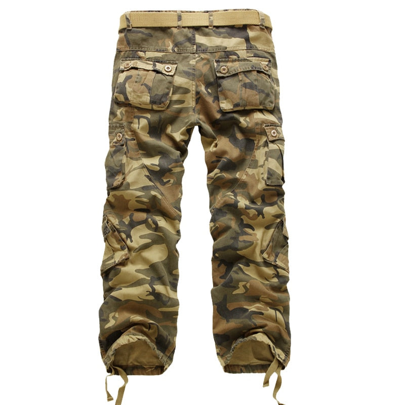 Hot Sale Free Shipping Men Cargo Pants Camouflage Trousers Military Pants for Man 7 Colors Streetwear Joggers Men Pants Straight