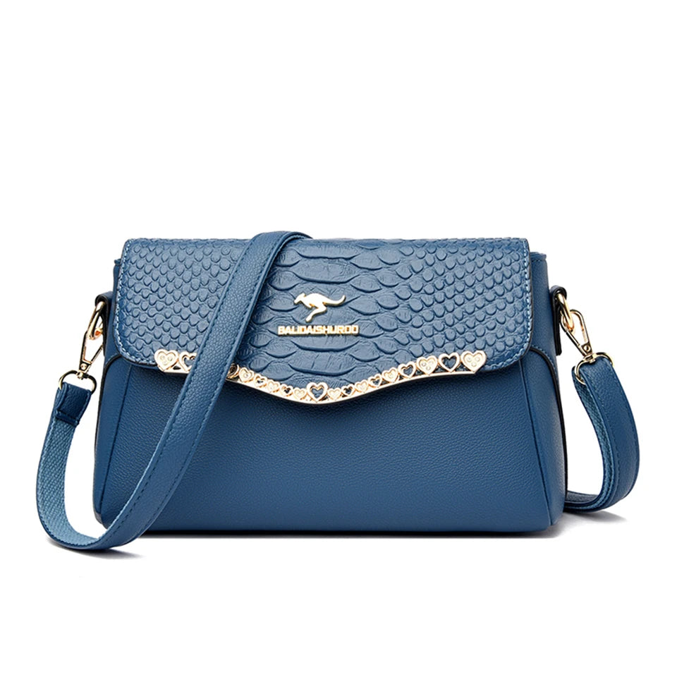 New Retro Purses and Handbags Women Bag High Quality Leather Shoulder Crossbody Bags Luxury Designer Ladies Casual Messenger Sac