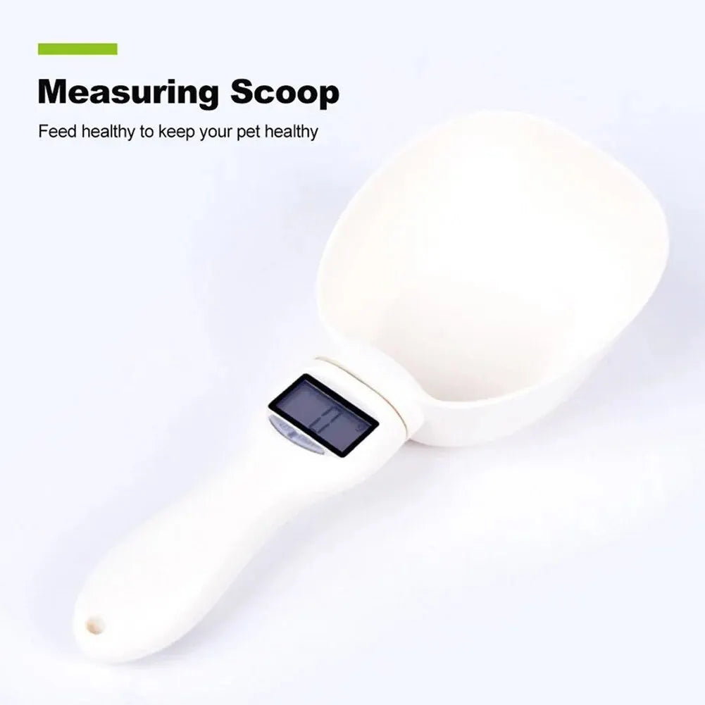 Pet Food Scale LCD Electronic Precision Weighing Tool Dog Cat Feeding Food Measuring Spoon Digital Display Kitchen Scale