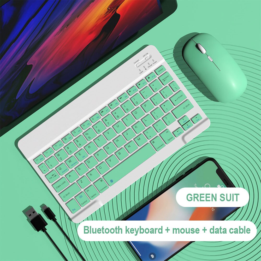 Keyboard and Mouse Combo For iPad Xiaomi Samsung Huawei Tablet Android IOS Windows Wireless Bluetooth Keyboard For Phone iPad