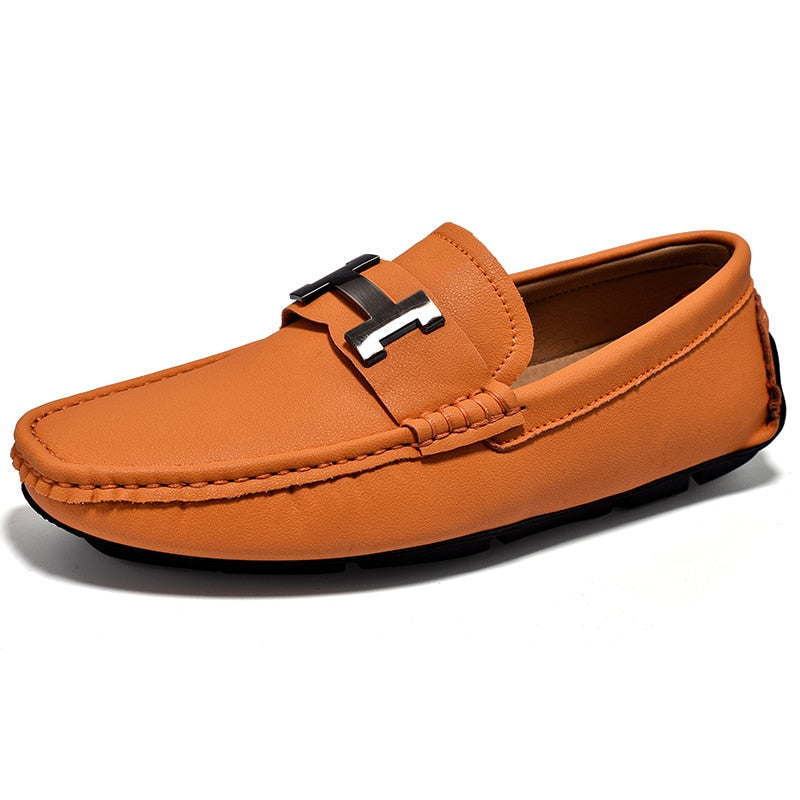 VRYHEID 2023 Men's Penny Loafers Genuine Leather Fashion Moccasin Driving Shoes Casual Slip On Flats Boat Shoes Plus Size 38~49