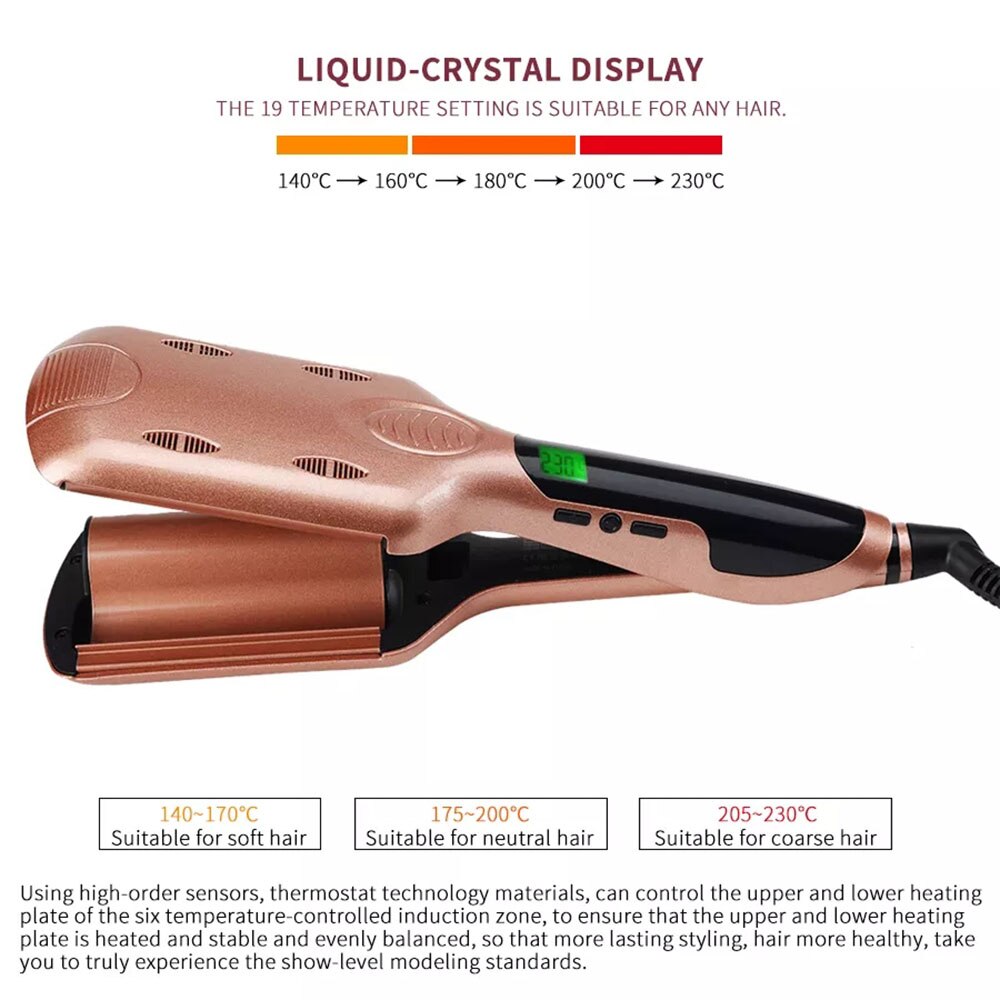 3 Barrels Egg Roll Professional Ceramic Tourmaline Hair Roller Curling Iron Curling Deep Waver Curler Perm Splint Styling Tools