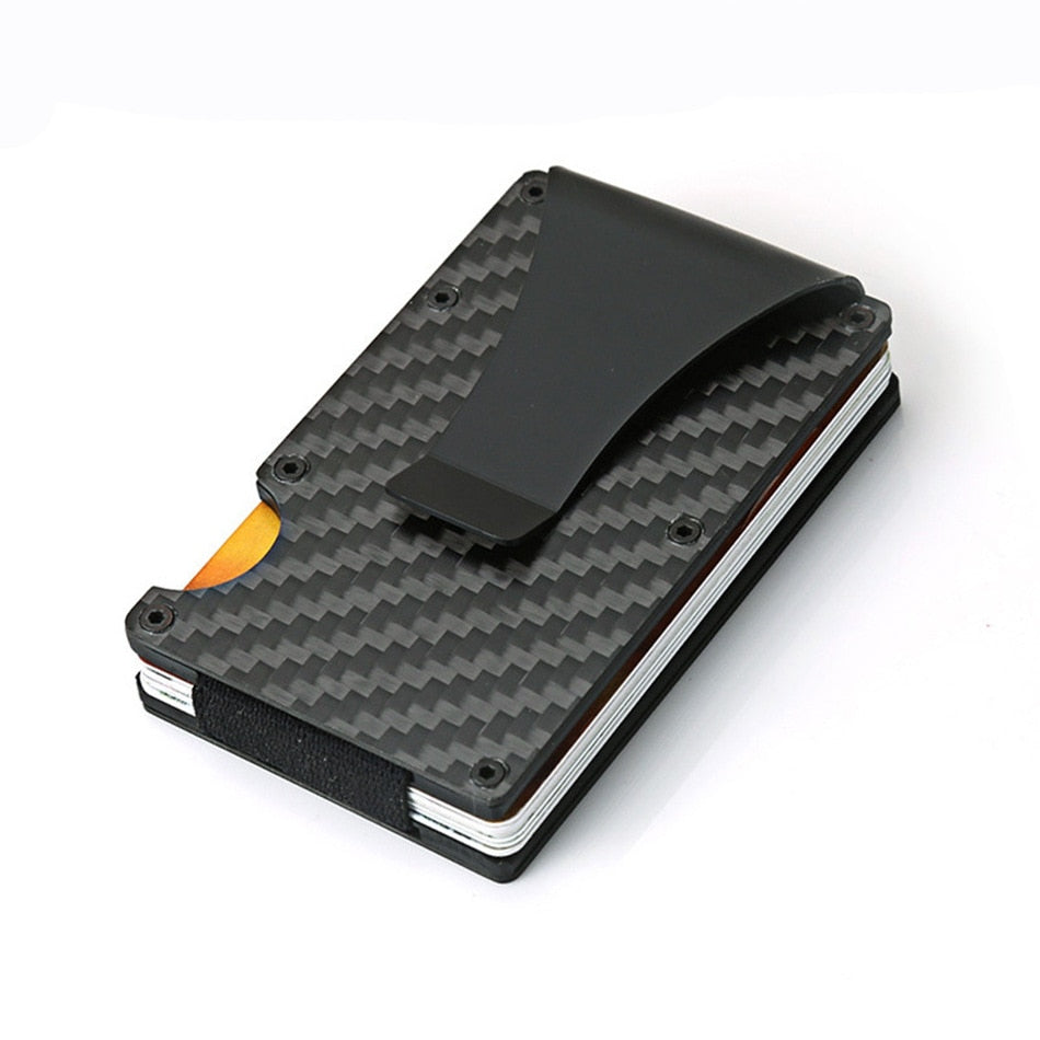 Card Holder Aluminium Case And Money Anti Theft RFID Designer Luxury For Men Porta Credencial Tarjetero Wallet Male Slim Case