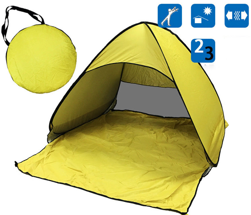 Tent Free To Build Camping Beach Sunscreen Tent Quick  Outdoor Camping Tent