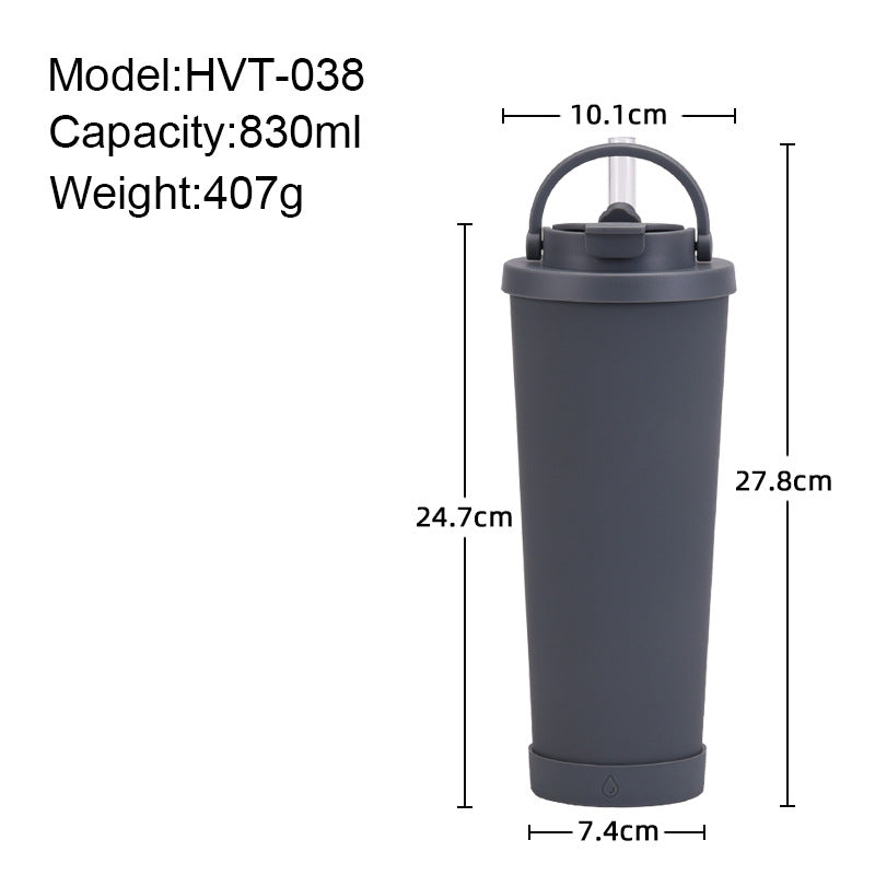 830ml Large Capacity Thermos Cup Convenient Handle