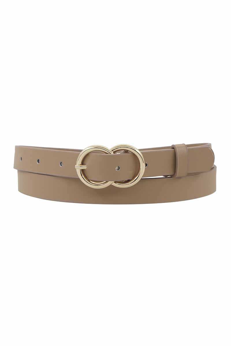 Loop Through Infinity Buckle Skinny Belt