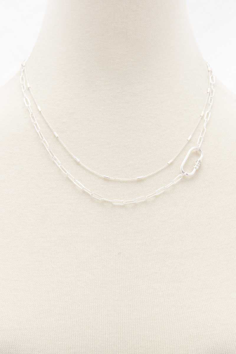 Oval Link Layered Necklace