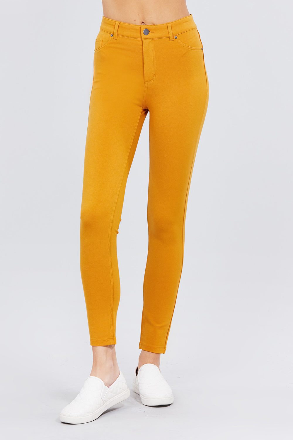 5-pockets Shape Skinny Ponte Mid-rise Pants