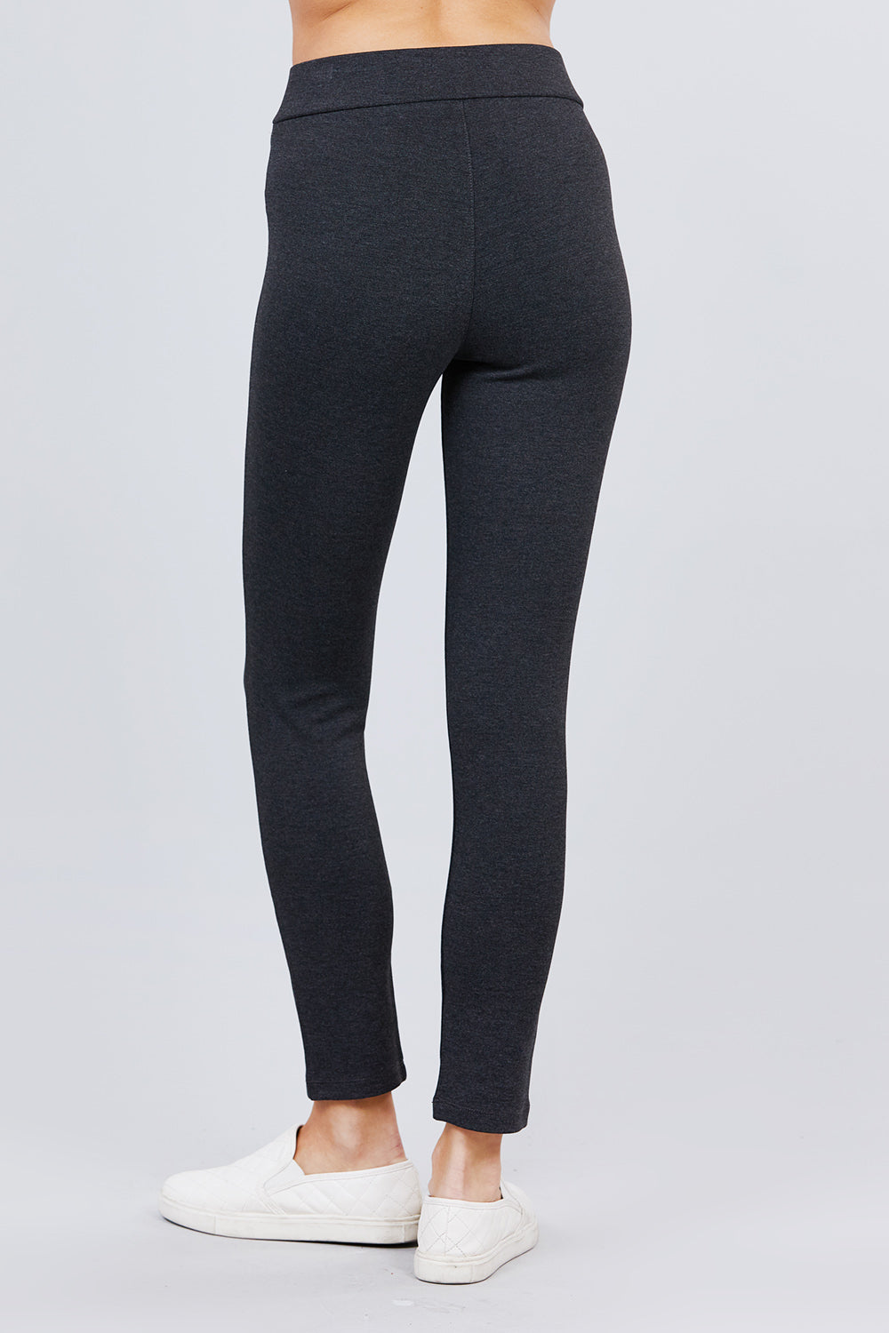 Mid-rise Ponte Pants