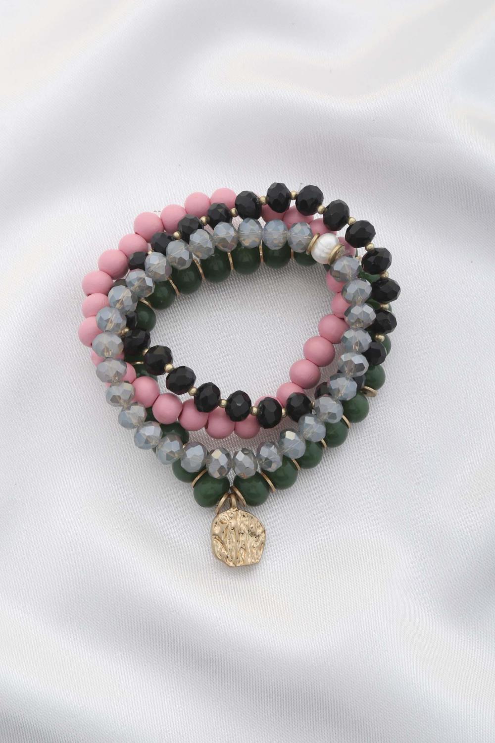 Stone Beaded Bracelet Set