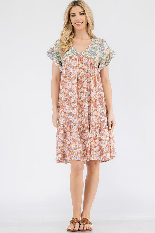 Flutter Sleeve Summer Dress