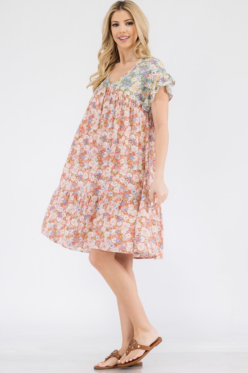 Flutter Sleeve Summer Dress