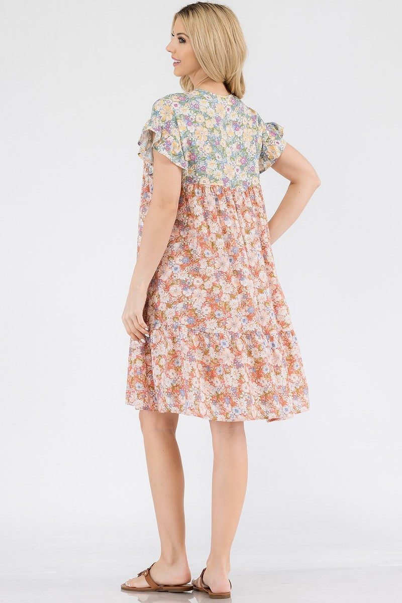 Flutter Sleeve Summer Dress