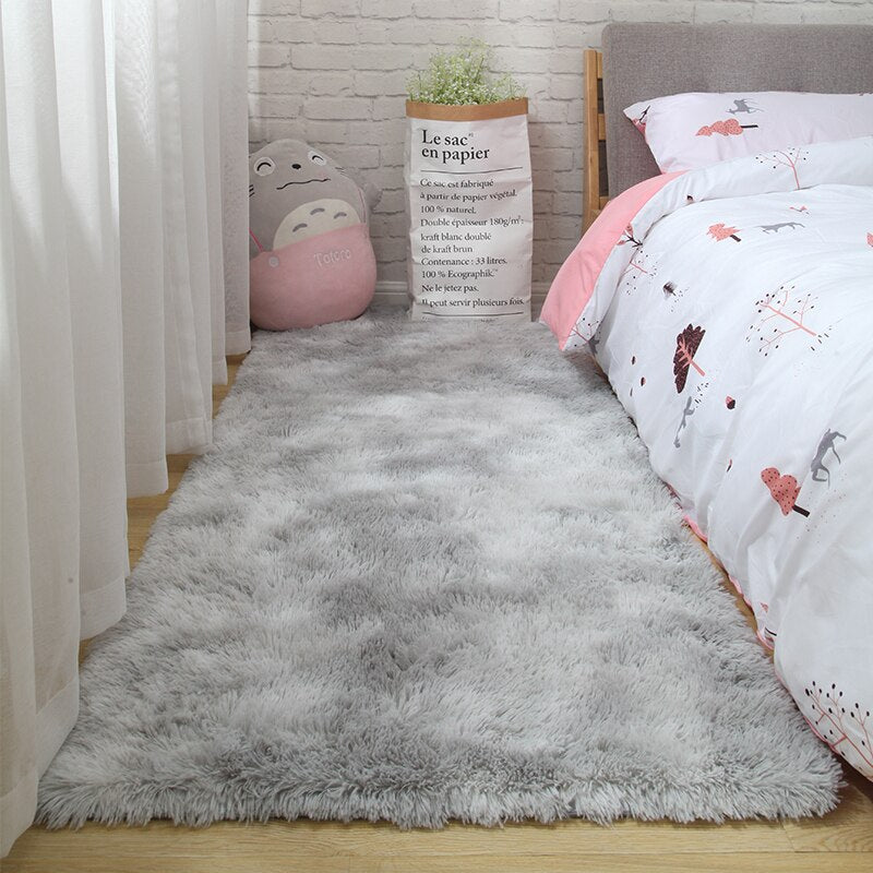 Pink Carpet For Girls Shaggy Children&#39;s Floor Soft Mat Living Room Decoration Teen Doormat Nordic Red Fluffy Large Size Rugs