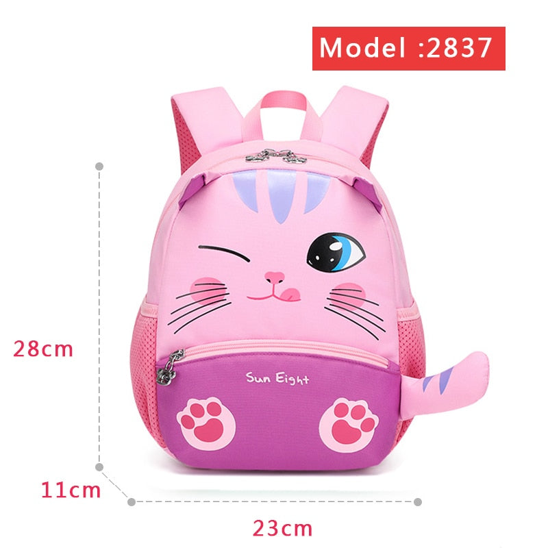 Hot 3D Cartoon Animal Baby Backpacks kindergarten Schoolbag  Kids Backpack Children School Bags Girls Boys Backpacks