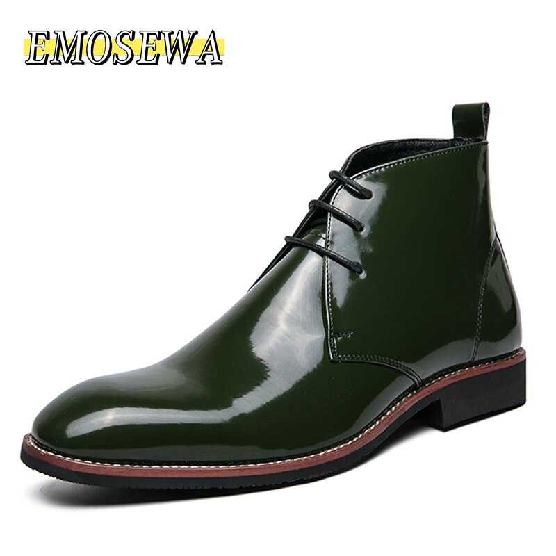 High Quality Fashion Men&#39;s Chelsea Boots Male Ankle Shoes Luxury Brand Leather Men Boots Dress Shoes Party Wedding Casual Flats