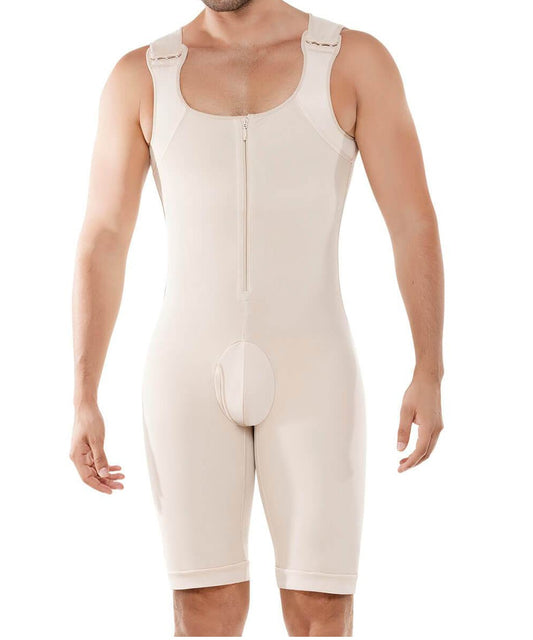 Men&#39;s Shapewear Bodysuit Tummy Control Compression Slimming Full Body Shaper Workout Abs Abdomen Underwear Plus Size Open Crotch