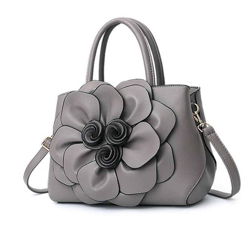 Elegant Women Handbags, Tote Bag, Three-Dimensional Flower Shoulder Designer Bag, Ladies Messenger Crossbody Bag, Party Purse Bolsa Feminina  www.chishtismart.com