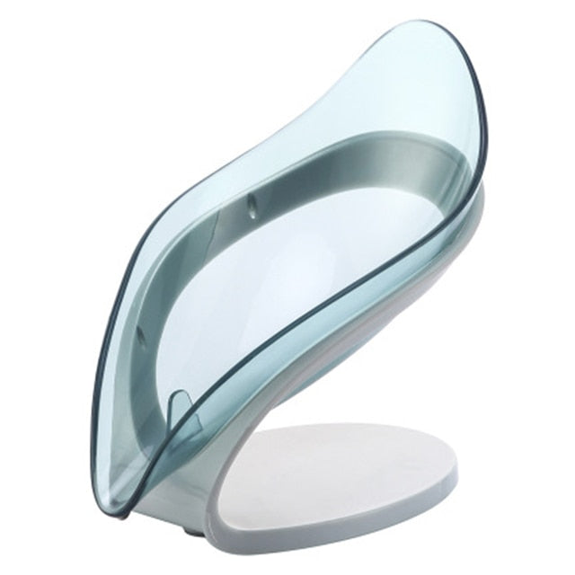 Leaf shape Soap Holder Suction cup Nordic style Soap dish for bathroom Sponge drain rack Kithcen Bathroom supplies