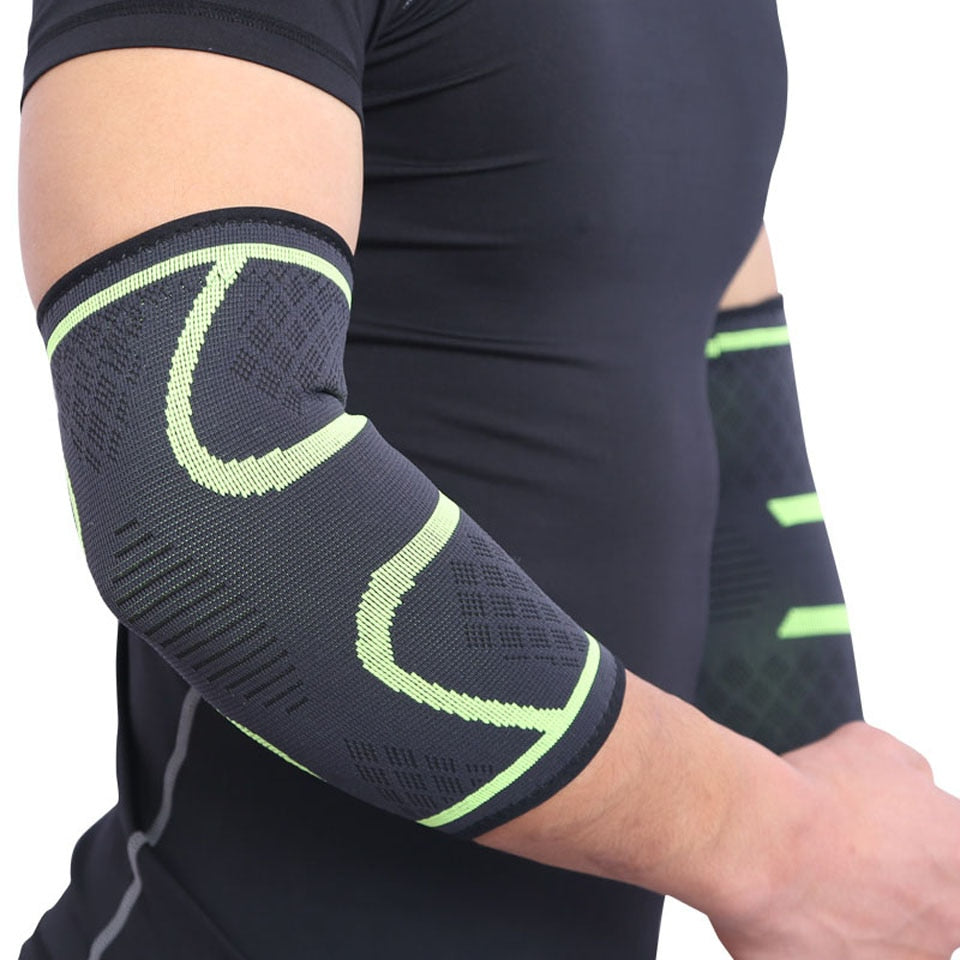 AOLIKES 1PCS Elbow Support Elastic Gym Sport Elbow Protective Pad Absorb Sweat Sport Basketball Arm Sleeve Elbow Brace