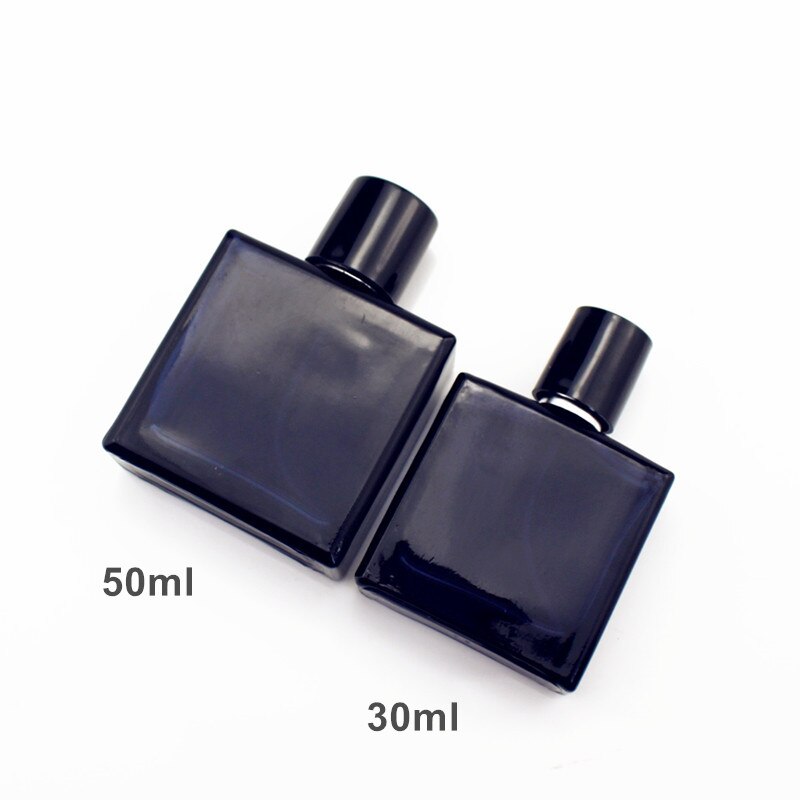 5pcs/lot 30ml 50ml Square Glass Perfume Bottle Empty Glass Spray Bottle  Fragrance Packaging Bottle Refillable