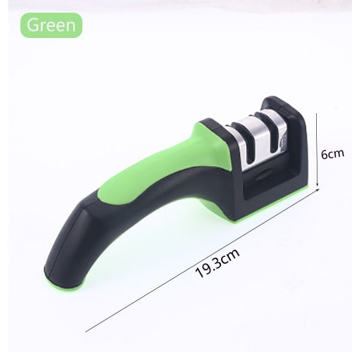 Knife Sharpener Stainless Steel 3 Stages Professional Kitchen Tool Sharpening Stone Manual Kitchen Grindstone Grinder Tools  Des